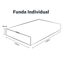 Cubre Colchón Protector Completo tamaño Individual Funda Con Cierre - Rosa - Ver 2