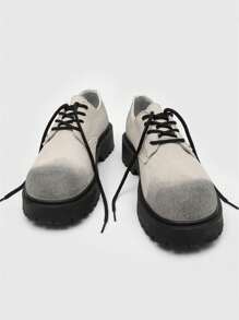 Men's Thick Sole Derby Shoes, Original Design Big Head Shoes, British Style Casual Sneakers, Suitable For Teen Summer Casual, Outdoor Athletic, Vacation Travel, Graduation Gifts, Birthday Dress Accessories - Multicolor - View 21