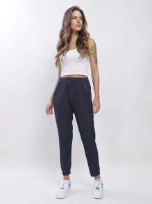 WOMEN'S PANTS, ELASTIC SPORTY - Baby Blue - View 2