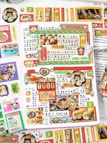 1 卷日式可爱卡通模切装饰胶带，怀旧风格，文具 DIY 和纸胶带，返校 - 查看 9