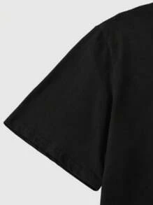Men's Christian Double Cross T-Shirt 100% Cotton Shirt 30.1 Premium Thread - Black - View 3