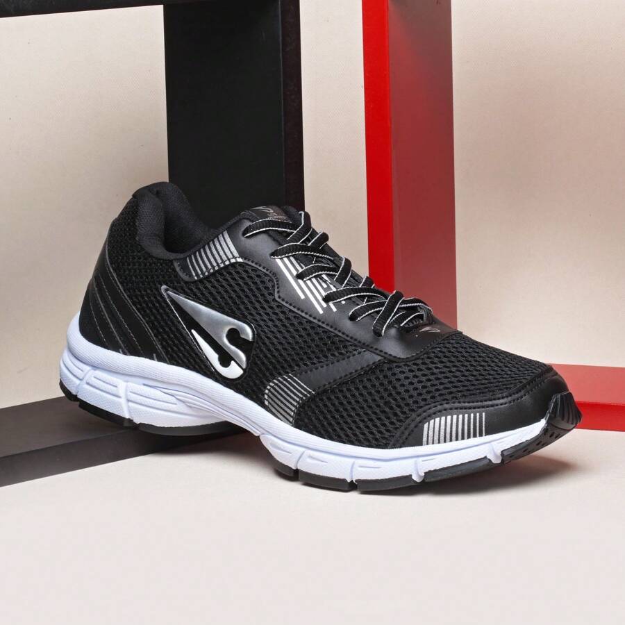 Men's Adult Lss Training Gym Shoes Comfort And Quality - Black/Silver - View 1