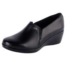 Fratello Select Fratello zapatos tipo confort para mujer 45234 color negro, ideales para un estilo profesional y casual, perfectos para el trabajo, reuniones o actividades diarias, zapatos confort mujer, calzado negro cómodo, zapato con cuña, estilo profesional casual - Negro - Ver 1