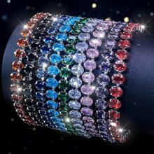 1pc Simple & Fashionable Colorful Cubic Zirconia Bracelet - Bracelet - View 11