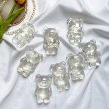 Transparent Bear Cute Ins-Style Girl's Heart Phone Fold Stand, Adhesive Foldable Phone Holder - Phone Cute Accessory, Ideal Gift For Friends, Holidays - Multicolor - View 6