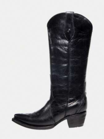 Bota estilo vaquera puntal 100% piel