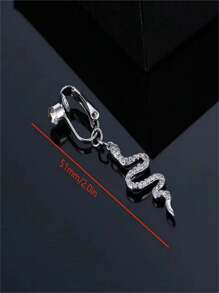 Finto piercing addominale a molletta a forma di farfalla senza foratura, piercing falso per l'ombelico