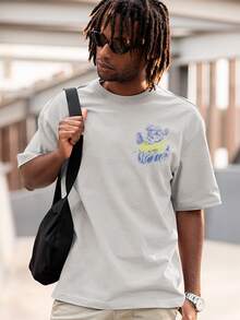 Men T-Shirts - 灰色 - 查看 3