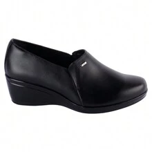 Fratello Select Fratello zapatos tipo confort para mujer 45234 color negro, ideales para un estilo profesional y casual, perfectos para el trabajo, reuniones o actividades diarias, zapatos confort mujer, calzado negro cómodo, zapato con cuña, estilo profesional casual - Negro - Ver 2