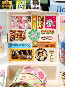 1 卷日式可爱卡通模切装饰胶带，怀旧风格，文具 DIY 和纸胶带，返校 - 查看 2