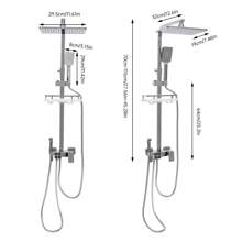 YUNRUX Stainless Steel Shower Faucet Thermostat Shower Set Rain Shower Hand Shower Shower System - Silver - View 3