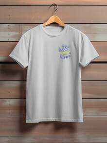 Men T-Shirts - 灰色 - 查看 2