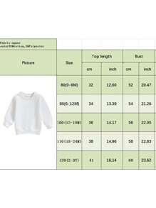 Toddler Baby Boys Long Sleeve Basic Sweatshirts Crewneck Solid Color Spring Fall Pullover Hoodie Tops - 白色 - 查看 8