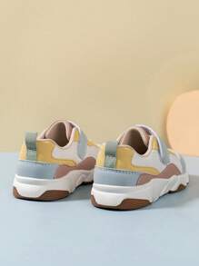 Davebella 儿童软底运动鞋，全新 4 季中性儿童舒适厚底运动鞋，幼儿防滑防水轻便防滑休闲步行学校跑步鞋，多色 - 白色 - 查看 3