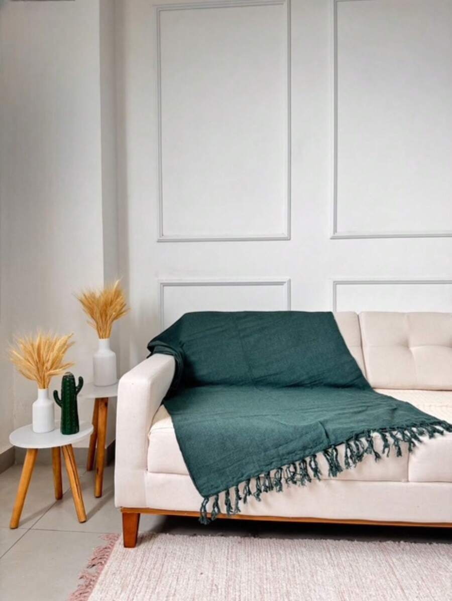 Giant Decorative Protective Sofa Blanket 2.40x1.80 - 墨綠色 - 查看 1