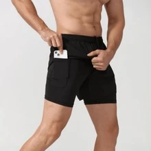 Men Shorts - 黑色 - 查看 2