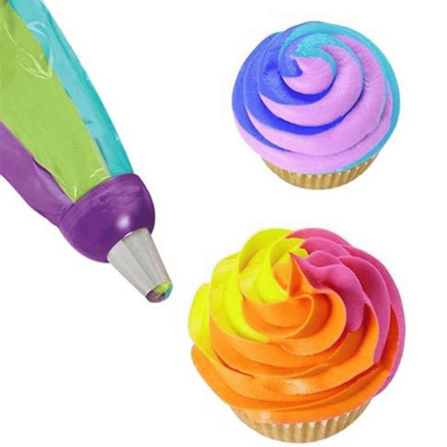 Triple Coupler 3 Colors In 1 Pastry Cake Decoration - White - View 1