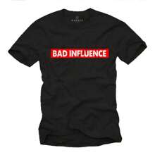 MAKAYA Funny Slogan T-Shirt For  Bad Influence Humor Quotes Sayings  S-XXXXXL