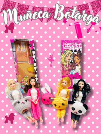 Osmos Muñeca con diseño de botarga y accesorios 1 pz