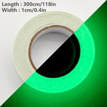 Glow In The Dark Stage Luminescent Tape - Decorative Fluorescent Warning Tape - Suitable For Indoor/Outdoor Party & Event Decoration, Romantic Atmosphere Creation - Power Outage Guide - Anti-Collision Reminder Sticker Tape - Freely Trim - For Stairs/Switches/Door Frames/Floors/Passages/Emergency Exits Etc. - Christmas Gift Gifts Birthday Graduation Stuff Living Room Decor House Decor Home Decor Living Room Wall Art Wall Paper Stickers Personalised Stickers - Multicolor - View 9