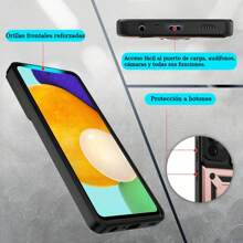 Evephones [3 In 1] Military Style Rugged Case Camshield For Redmi Poco Mi Case Modern Style + 9D Screen Protector Kit And Camera Lens Tempered Glass Anti-Scratch HD - 粉色 - 查看 4