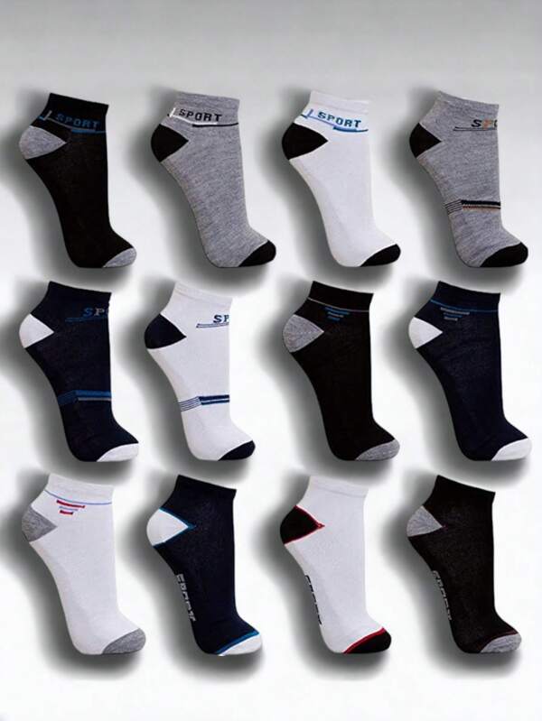 kit 12 par meia masculina bom qualidade ótimo valor cano curto