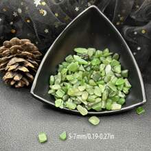Natural Green Jade Pebbles 5-7mm, Aquarium Substrate Decoration, DIY Crafts, Flower Pot Filler Gifts Birthday Graduation