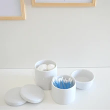 Modern Porcelain Hygiene Kit Baby Care Girl Boy Bedroom Tray K017 - trắng - Xem 4
