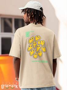 Men T-Shirts - Màu Khaki - Xem 5