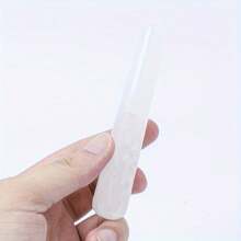 Crystal Has Natural Cracks, Not Damage. 1pc Crystal Massage Wand - White Crystal, Green Aventurine And Obsidian..., Local Muscle Relaxation, Massage Tool, Home Use Crystal Massage Wand - Multicolor - View 5