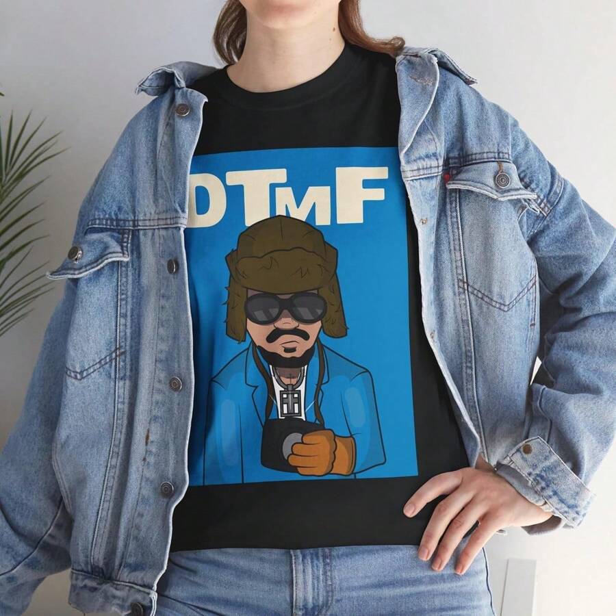 2025 Bunny Gifts T-Shirt Dtmf Art Bad More Photos - 黑色 - 查看 1