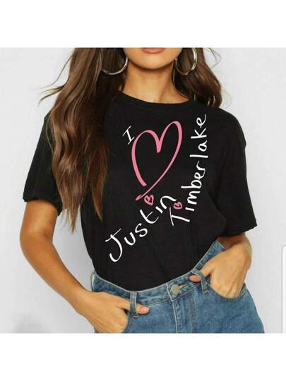 Justin Timberlake T-Shirt I Love Justin Timberlake Fashion
