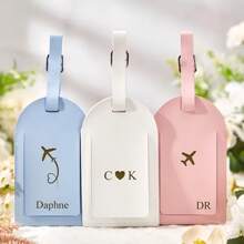 Tag Personalizada para Bagagem, Tag de Bagagem de Couro Personalizada, Tag de Viagem, Presente de Viagem, ID de Mala, Tag de Mochila, Presente para Casal, Lembrancinhas de Festa, Presente para Ela