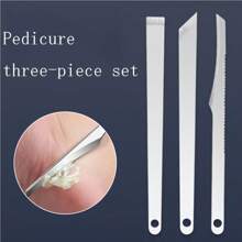 3pcs Stainless Steel Callus Remover Set - Includes Callus Eliminator, Dead Skin Remover, And Manual Inward Curved Toe Nail Nipper For Professional Foot Care Tool Kit, No Electricity Or Battery Required