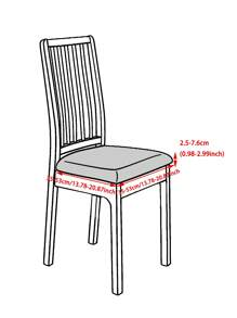 1/4/6pcs Solid Color PU Leather Square Chair Cushion Covers, Waterproof, Removable Seat Pads For Kitchen, Dining, Sofa - Multicolor - View 3