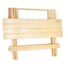 Mesa Pegable De Madera Grande - Café integral - Ver 2