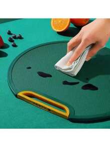 Antibacterial And Mildew Proof Cutting Board Round Chopping Block - Verde - Ver 5