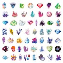 200PCS Crystal Stickers Vinyl Aesthetics Stickers Scrapbooking, Diary, Bumper, Skateboard, Water Bottle, Cartoon, Hard Hat, Car Stickers And Decals