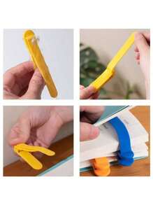 1PC Silicone Automatic Bookmark, A Unique Bookmark Page Holder Designed For Reading Enthusiasts, A Marker Clip Bookmark Reading Gift