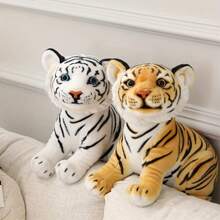 23cm/9.05inch Soft Plush Tiger Stuffed Animal, Wild Tiger Plush Toys - Perfect For Birthday, New Year's, Or Valentine's Day Gifts Kids Toy - Forest Wildlife Decoration
