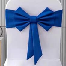 1/10pcs Thickened Air Layer Bowknot Chair Back Decorative Bands, Durable & Washable, Suitable For Outdoor Restaurant, Wedding Party, Holiday, Hotel, Conference, Banquet, Wedding Supplies, Home Decor. Great For Wedding Party, Baby Shower, Birthday Party, Halloween/Thanksgiving/Christmas Party, Graduation Ceremony, School Opening Ceremony, Interactive Party Atmosphere Supplies - Multicolor - View 13