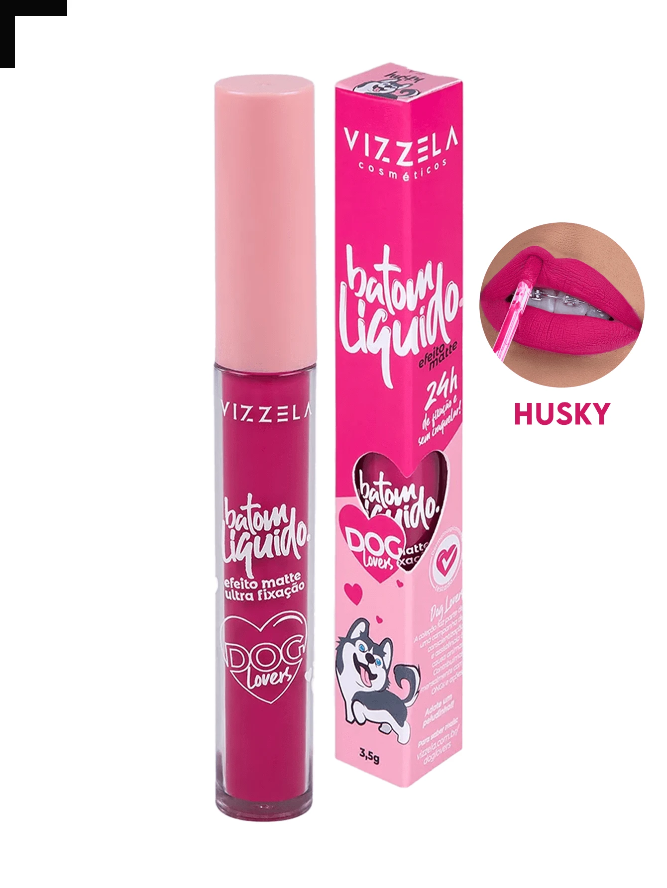 Dog Lovers Vizzela Liquid Lipstick - Husky - View 1