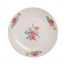 GLAZE Set Of 12 Pieces Decorated Ceramic Rice Plate 23 Cm. - Lucia - View 3