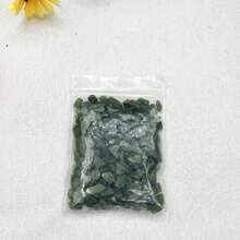 Natural Green Jade Pebbles 5-7mm, Aquarium Substrate Decoration, DIY Crafts, Flower Pot Filler Gifts Birthday Graduation
