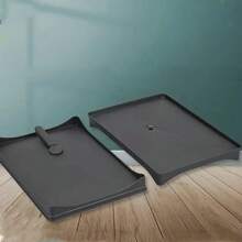 1pc Multifunctional Black Plastic Kitchen Tray With Sink Drain - Fits Dish Rack, Moisture-Proof And Easy To Clean - Black - View 5