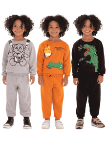 Baby Kit 6 Pieces Of Children's Sweatshirts For Boys - 3 Jackets + 3 Pants - Nhiều màu - Xem 7