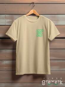 Men T-Shirts - Màu Khaki - Xem 2