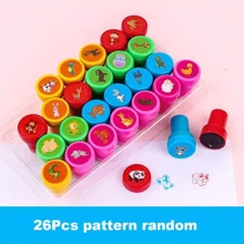 26 Sets Of Lovely Animal Stamps - Ideal For Educators, Celebrations, And Handmade Projects - Made Of Plastic(26Pcs Pattern Random),Back To School