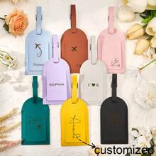 Tag Personalizada para Bagagem, Tag de Bagagem de Couro Personalizada, Tag de Viagem, Presente de Viagem, ID de Mala, Tag de Mochila, Presente para Casal, Lembrancinhas de Festa, Presente para Ela