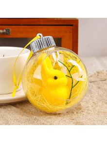 2025 复活节兔子亚克力装饰 - 春季餐桌中心装饰、防碎吊球、复活节树装饰、复活节篮子填充物和家庭橱窗展示的透明礼物